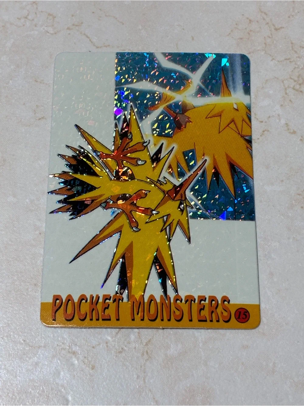 Vintage Japanese Pocket Monsters Card/Sticker Combo